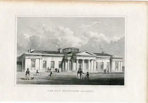 Escocia. The Neu New Edinburgh Academy Gravierkunst Made IN / Auf / Im 1830