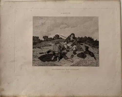 Braconniers Bas-Bretons Lithographie 1839