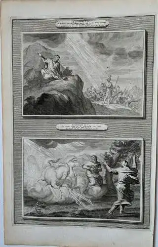 Zwei Kupferstiche Von Buch L'Histoire Du Vieux Et Du Nouveau Testament
