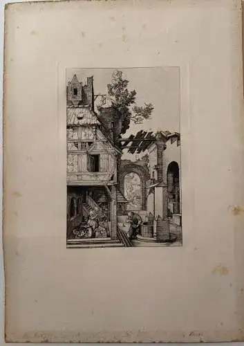 Amand Durand. Heliograbado. The Nativity, Kopie De Ein Gravierkunst De Dürer