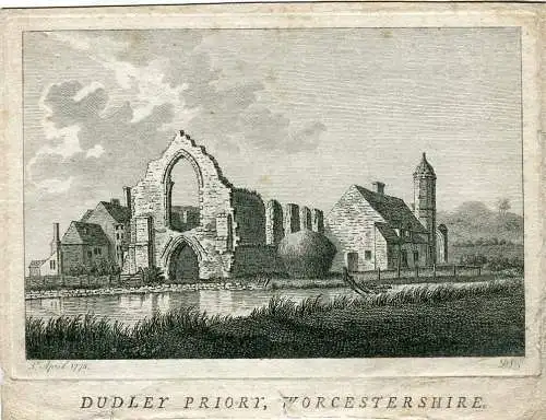 Dudley Priorat, Worcestershire Gravierkunst Bei D. L. IN / Auf / Im 1775