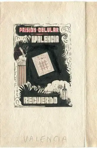 Gravierkunst Souvenir von Der Gefängnis Handy De Valencia