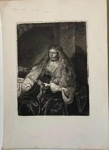 Rembrandt .the Great Jewish Bride Gravierkunst. Jahrhundert