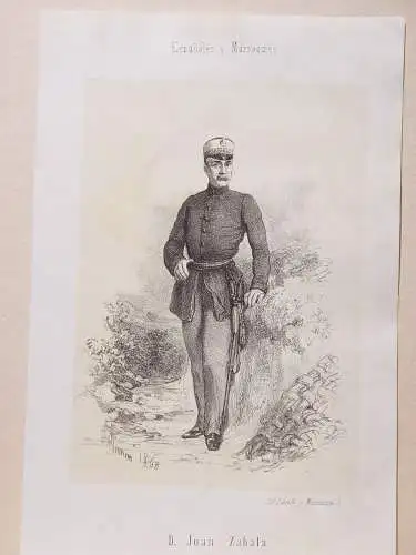 « D.Juan Zabala von Der Brücke » (Lima, 1804-Madrid, 1879) Politisch & Militar.