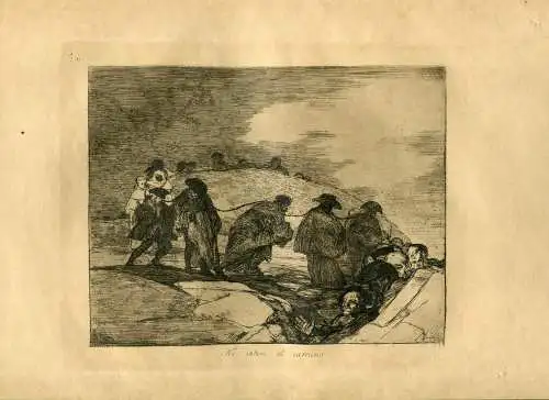 Francisco De Goya ‘ Nicht Wissen Der Weg ’Gravierkunst Original Nr 70 De Die