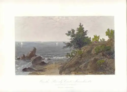 USA United States « On The beverly Coast Massachusetts » Gravur R.