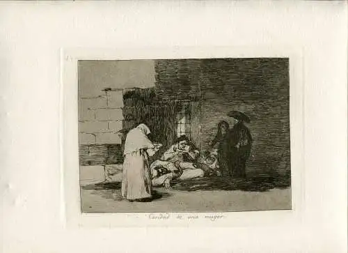 Hilfswerk De Una Muger Gravierkunst De Goya nº 49 von Der Erste Ausgabe De Die