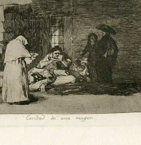 Hilfswerk De Una Muger Gravierkunst De Goya nº 49 von Der Erste Ausgabe De Die