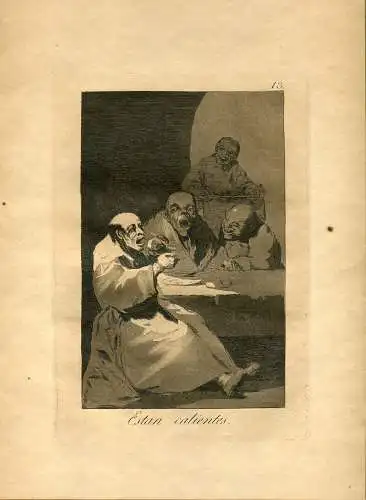 Goya « Sind Warme » Gravierkunst (Gravur, Etching) Ovp Nº13 Launen (Caprices)