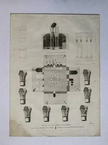 Bade Arabe De Gerona - Gravierkunst Alt/Antik Architektur 1810 - Alexandre
