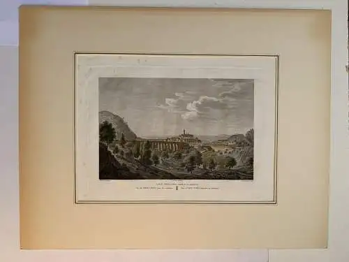 Karthäuser De Porta Coeli, Valencia - Alexandre Laborde - Gravur Alt/Antik 1810