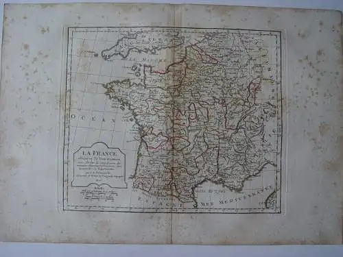 «La France » Paar Robert De Vaugondy-Delamarché 1806