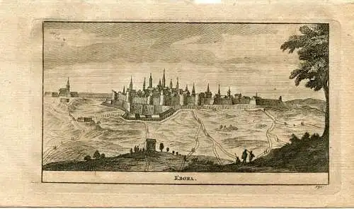 Portugal. Ebora , Gravierkunst 1715 Bei Alvarez De Bienenhaus