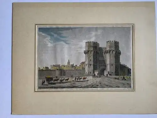 Torres De Quart , Valencia - Gravierkunst Alt/Antik 1810 - Alexandre Laborde