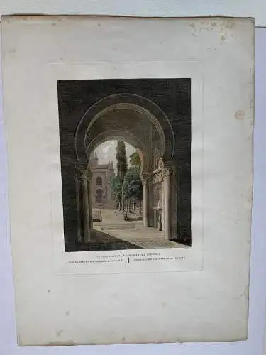 La Tür De Las Palmen von Der Moschee De Cordoba - Alexandre Laborde, 1810