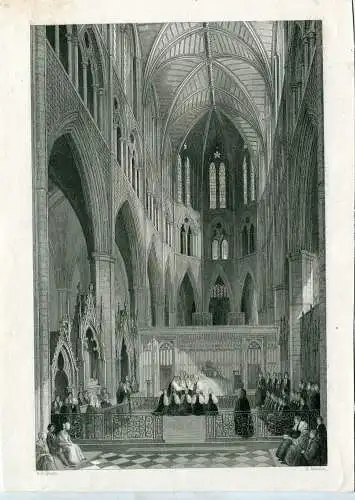 Abbey De Westminster, Gravierkunst Bei H.Melville De Ein Muster De G. B. Moore