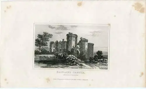Gales. Monmouthshire. Rangland Castle. Gravierkunst Bei Dougdales.. Jahrhundert