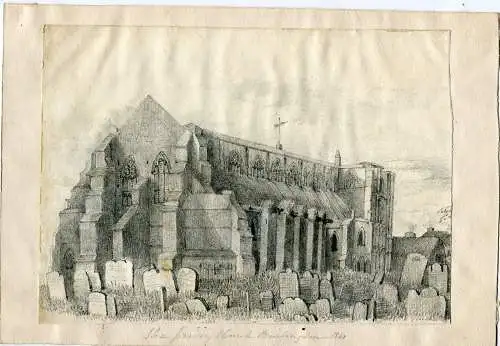 Inglaterra. Yorkshire. Muster De The Priorat Church Bridlington 1840