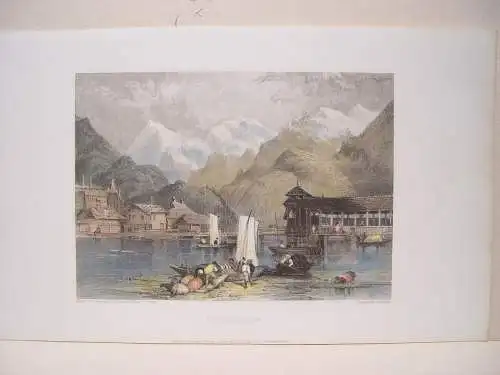 Suiza. «Interlachen» Drew G.Clarkson Stanfield (1828-76) . Nach Werk De W. Pa