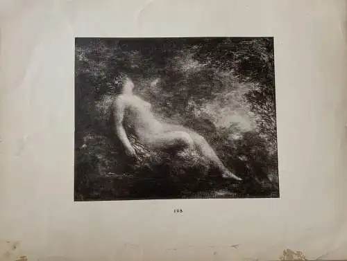 Fotogravur Akt , Evtl Kopie De Einer Baustelle De Fantin Latour