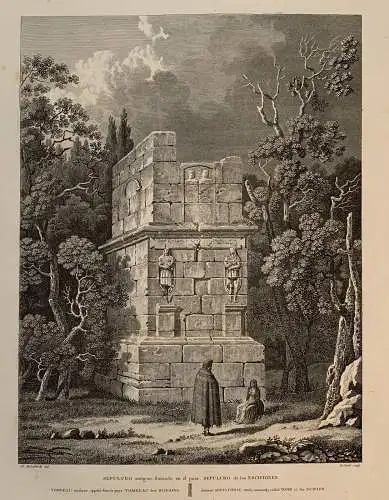 Turm De Die Scipio, Tarragona - Alexandre Laborde - Gravierkunst Alt/Antik 1810