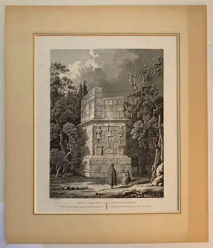 Turm De Die Scipio, Tarragona - Alexandre Laborde - Gravierkunst Alt/Antik 1810