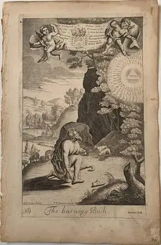 Biblia. The Burning Bush, Gravierkunst Bei P.P.Bouche, 1690