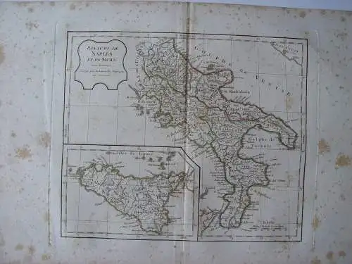 « Royaume De Naples Et De Sicile » Paar Robert De Vaugondy