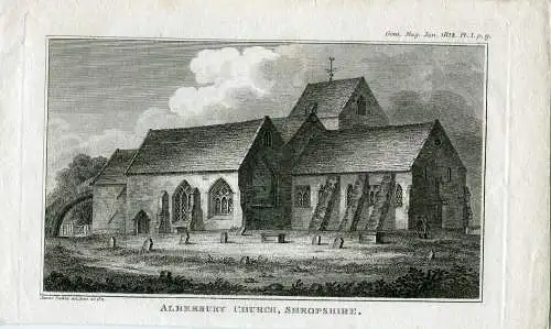 Alberbury Church, Shroshire. Gravierkunst Bei R. Roffe. Drew James Parker
