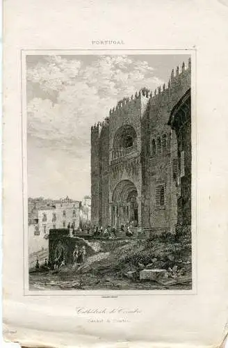 Portugal. Dom De Coimbra. Gravierkunst Bei Lemaitre IN / Auf / Im 1845
