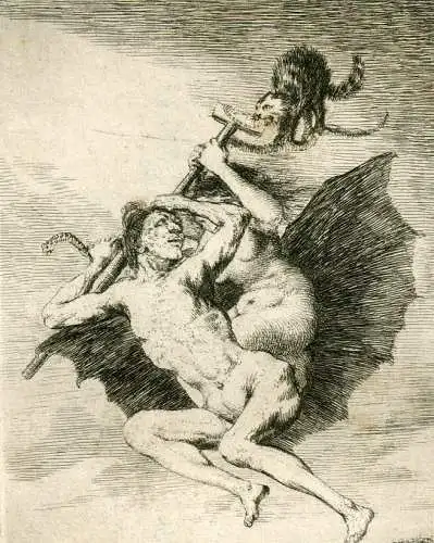 Beyond VA Eso , Gravierkunst Nr 66 Original De Goya 5ª Ausgabe (1881-1886)