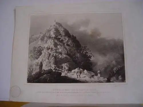 « Position De Die Mauren Auf Der Aussparung Anghera » Lithographie Bei Perez