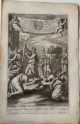Biblia. David Dance Vorne De Ark Gravierkunst Bei J. Kip , Drew Freeman 1690