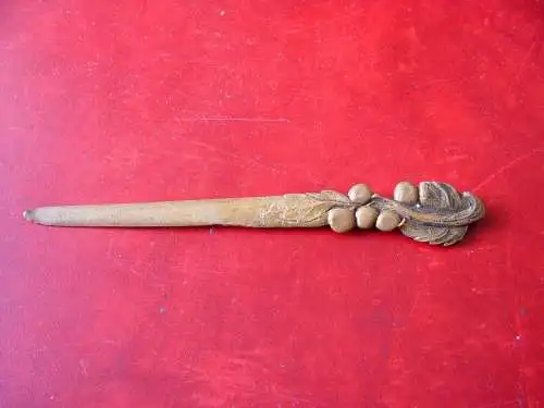 Antiker Brieföffner von / Aus Bronze (Antique Letter Opener, Ancien Coupe Papier