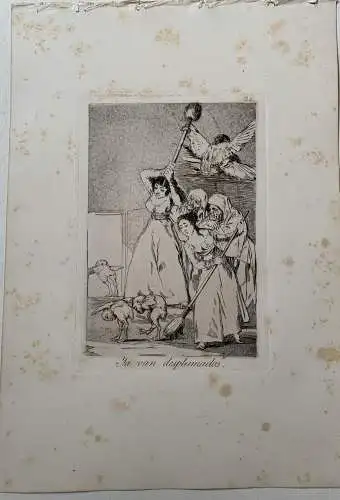 Goya. Ya Van Desplumados. Caprice 20 von Der 5ª Ausgabe (1881-86) Calcografia