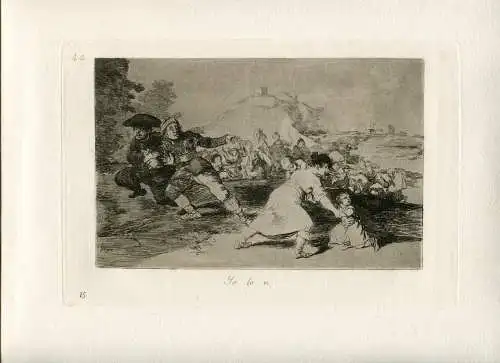 Yo Lo VI Gravierkunst De Goya Nr 44 von Der Erste Ausgabe Aus Die Katastrophe IN