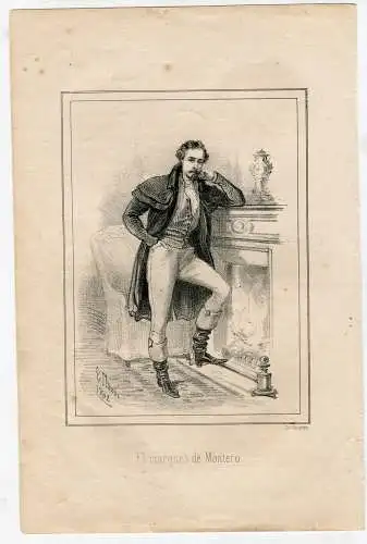 Der Marques De Montero. Lithographie Bei Vazquez De Ein Muster De E.Planes 1862