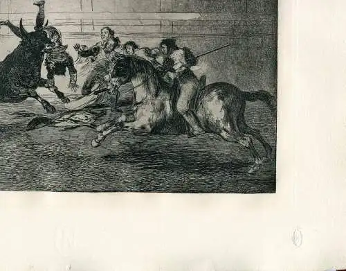 Francisco De Goya. Tod De Pepe Illo (2ª Komposition) . Mit La Buchstabe E