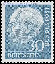 BRD - Michelnummer 187 - Theodor Heuss - gestempelt