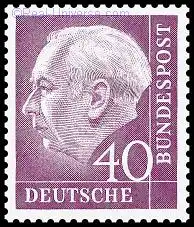 BRD - Michelnummer 188 - Theodor Heuss - gestempelt