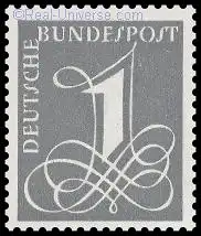 BRD - Michelnummer 226yw - Dauermarke Ziffer 1 - gestempelt