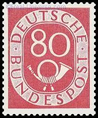 BRD - Miichelnummer: 137 - Posthorn - gestempelt