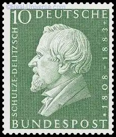 BRD - Michelnummer 293 - 150. Geburtstag Hermann Schulze-Delitzsch - gestempelt