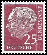 BRD - Michelnummer 186 - Theodor Heuss - gestempelt