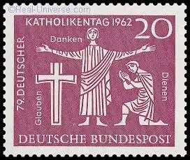 BRD - Michelnummer 381 - 79. Deutscher Katholikentag 1962 - gestempelt