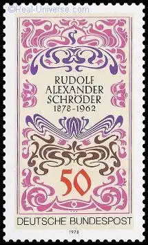 BRD - Michelnummer 956 - 100. Geburtstag von Rudolf Alexander Schröder - gestempelt