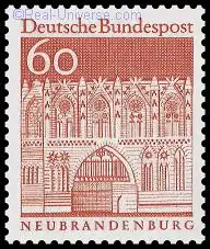 BRD - Michelnummer 496 - Deutsche Bauwerke - Neubrandenburg - gestempelt 