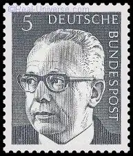 BRD - Michelnummer 635 - Gustav Heinemann - gestempelt