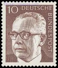 BRD - Michelnummer 636 - Gustav Heinemann - gestempelt