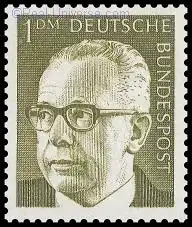 BRD - Michelnummer 644 - Gustav Heinemann - gestempelt